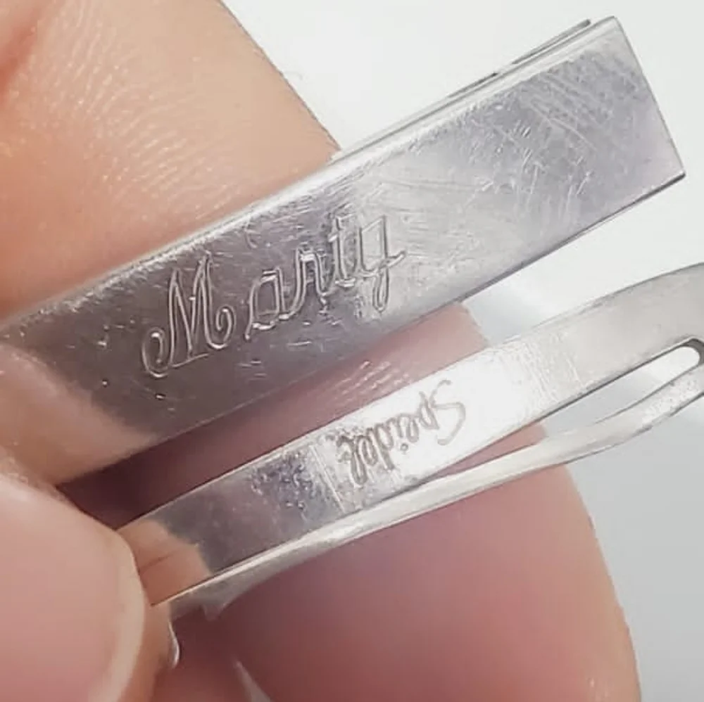 Speidel Silver Chain Bracelet. Personalized Men's Bracelet. Tagged 